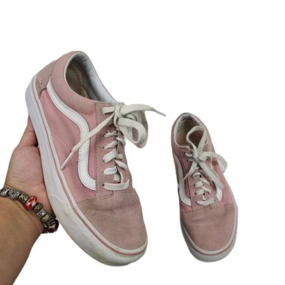 Vans Low Top Pink & White Unisex Sneakers